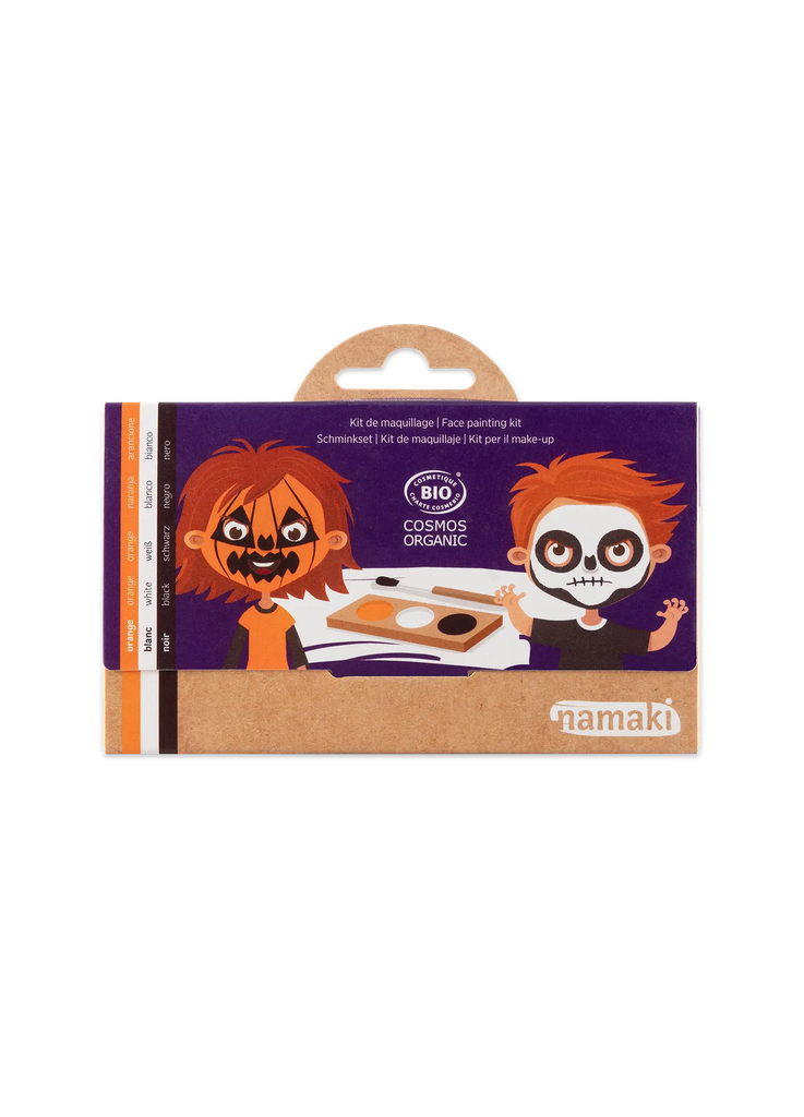 Face painting kit 3 colors - Pumpkin & Skeleton**