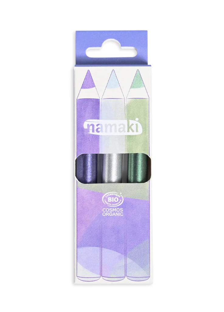 Kit 3 crayons de maquillage pailletés - Clair de lune**