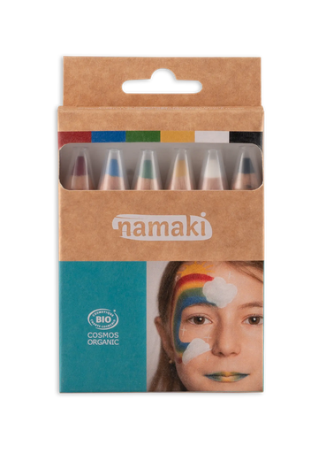 Schminkstifte für Kinder- Jumbo • 6 Farben • Regenbogen**