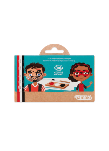 [110080] ​Schminkpalette für Kinder | Pirat & Marienkäfer - 3 Farben**