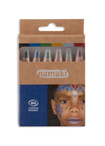 [110102] Set of 6 Face Painting Pencils -Intergalactic Worlds**